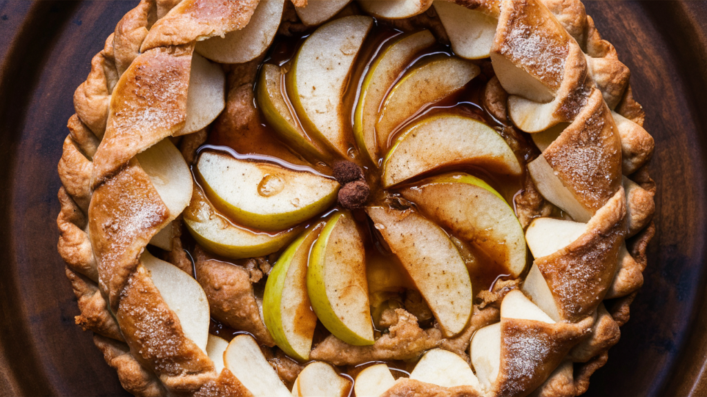 Tarta de manzana sin gluten.