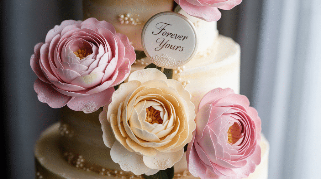 Flores de azúcar realistas para pasteles.