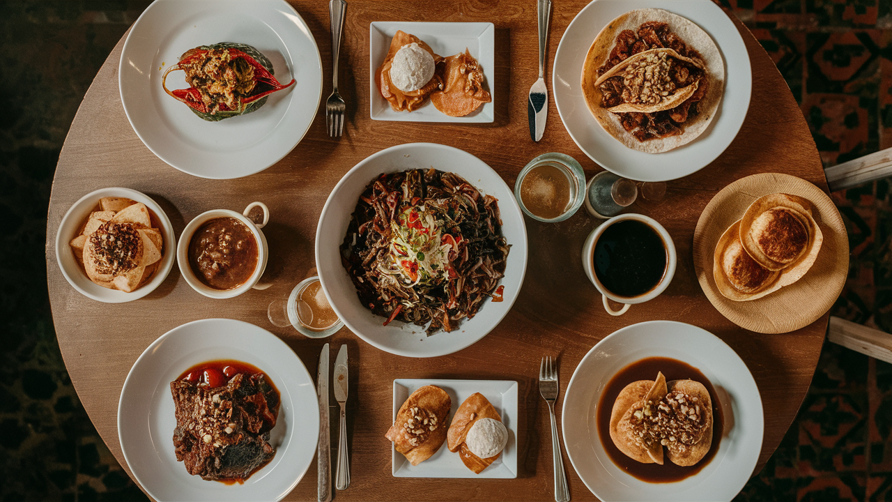 Platos mexicanos tradicionales y sabores picantes