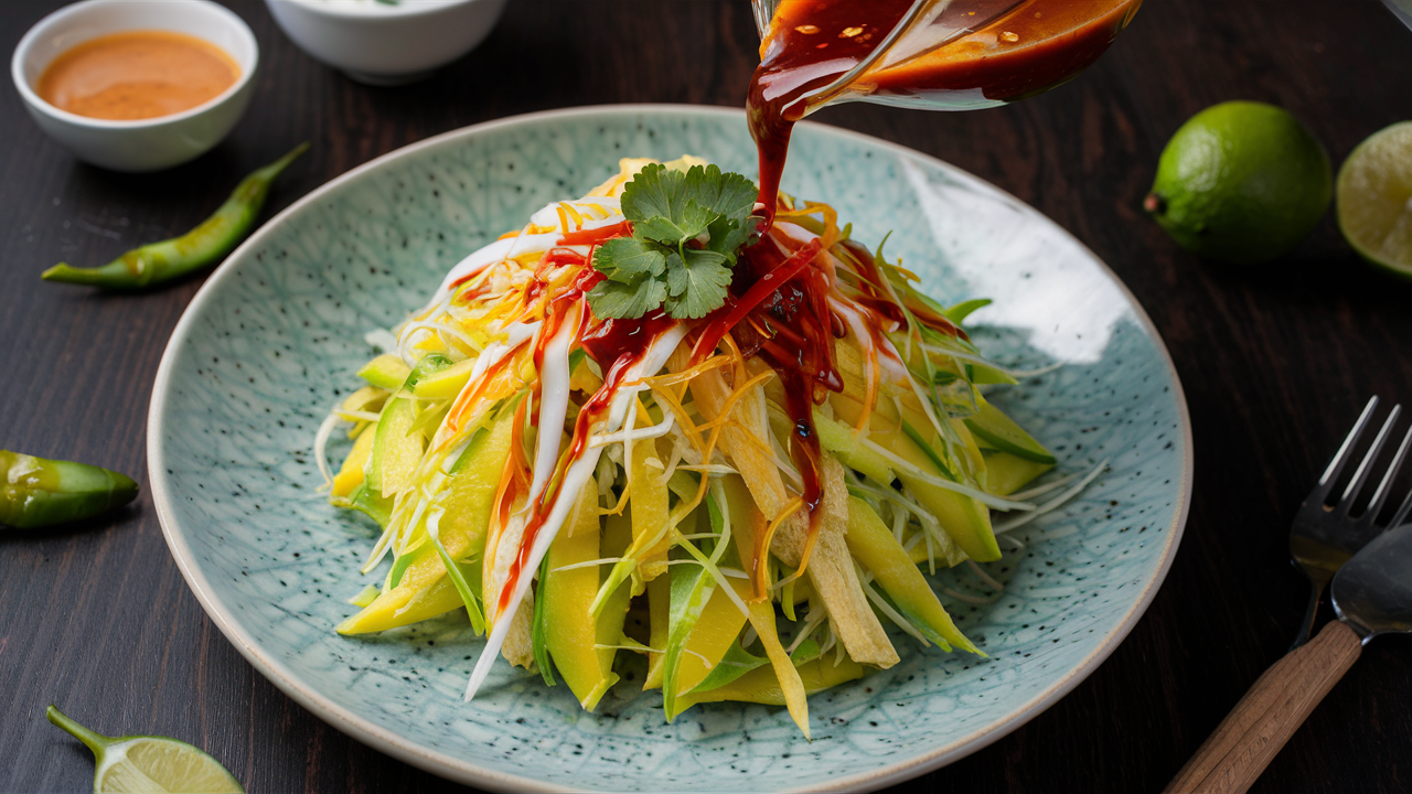 Ensalada tailandesa de mango verde