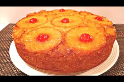 Pastel de piña invertido: todo el sabor tropical en cada bocado